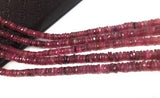 Natural Tourmaline Beads, Gemstone Beads, Pink Tourmaline Heishi Beads, Tourmaline Beads, Wholesale Beads, 5.5mm - 6mm, 13.25" Strand