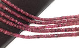 Natural Tourmaline Beads, Gemstone Beads, Pink Tourmaline Heishi Beads, Tourmaline Beads, Wholesale Beads, 5.5mm - 6mm, 13.25" Strand