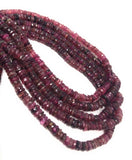 Natural Tourmaline Heishi Beads, Gemstone Beads, Tourmaline Beads, Pink Tourmaline Beads, Jewelry Supplies, Wholesale Beads, 13.5" Strand