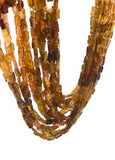 Natural Petro Tourmaline Beads, Gemstone Beads, Tourmaline Brick Beads, Wholesale Bulk Beads, AAA Quality - 4x3mm - 9x5mm , 13" Strand