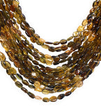 Natural Petro Tourmaline Oval Beads, Gemstone Beads, Tourmaline Beads, Wholesale Bulk Beads, AAA Quality - 6x5mm - 9x6mm , 12.5" Strand