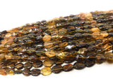 Natural Petro Tourmaline Oval Beads, Gemstone Beads, Tourmaline Beads, Wholesale Bulk Beads, AAA Quality - 6x5mm - 9x6mm , 12.5" Strand