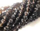 Natural Smokey Quartz Gemstone Beads, Jewelry Supplies for Jewelry Making, Wholesale Bulk Gemstone Beads, 13" Strand