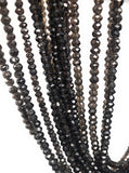 Natural Smokey Quartz Gemstone Beads, Jewelry Supplies for Jewelry Making, Wholesale Bulk Gemstone Beads, 13" Strand