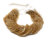 Citrine Gemstone Beads, Shaded Citrine Beads, Jewelry Supplies, Jewelry Making, Wholesale Beads, Bulk Beads, 3-4mm, 13" Strand