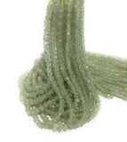 Natural Prehnite Beads, Gemstone Beads, Bulk Wholesale Beads for Jewelry Making, Jewelry Supplies, 13.25" Strand