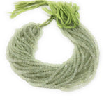 Natural Prehnite Beads, Gemstone Beads, Bulk Wholesale Beads for Jewelry Making, Jewelry Supplies, 13.25" Strand