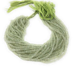 Natural Prehnite Beads, Gemstone Beads, Bulk Wholesale Beads for Jewelry Making, Jewelry Supplies, 13.25" Strand