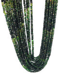 Natural Chrome Diopside Beads, Gemstone Beads, Wholesale Beads, Bulk Beads, Jewelry Supplies for Jewelry Making, 3- 3.5mm, 14"strand