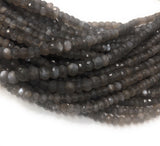 Gray Moonstone Beads, Gemstone Beads, Jewelry Supplies, Jewelry Making, Wholesale Beads, Bulk Beads, 13.5" Strand