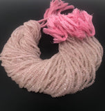 Rose Quartz Gemston Beads, Jewelry Supplies for Jewelry Making, Wholesale Supplies, Bulk Beads, 3.5- 4.5mm , 13" Strand