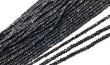 Black Tigers Eye Beads, Gemstone Beads, Jewelry Supplies for Jewelry Making, Wholesale Beads, Bulk Beads, 3-4mm , 13.5" Strand