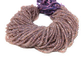 Pink / Purple Chalcedony Beads, Gemstone Beads, Jewelry Supplies for Jewelry Making, Wholesale Beads, Bulk Beads, 3.5- 4.5mm, 13" Strand