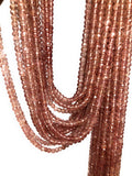 Strawberry Quartz Beads, Gemstone Beads, Jewelry Supplies for Jewelry Making, Bulk Beads, 4.5-5mm , 13" Strand