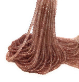 Strawberry Quartz Beads, Gemstone Beads, Jewelry Supplies for Jewelry Making, Bulk Beads, 4.5-5mm , 13" Strand