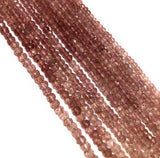 Strawberry Quartz Gemstone Beads, Jewelry Supplies for DIY Jewelry Making, Bulk Beads, Spiritual Healing Crytsal Beads, 4.5-5mm , 13" Strand