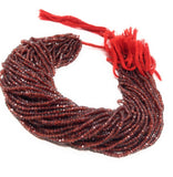 Garnet Gemstone Beads, Mozambique Garnet Beads, Jewelry Supplies for Jewelry Making, Wholesale Beads, Bulk Beads, 3 -3.5mm , 12.5" Strand