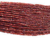 Garnet Gemstone Beads, Mozambique Garnet Beads, Jewelry Supplies for Jewelry Making, Wholesale Beads, Bulk Beads, 3 -3.5mm , 12.5" Strand