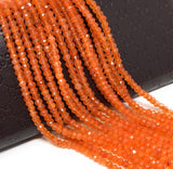 Carnelian Gemstone Beads, Natural Carnelian Beads, Jewelry Supplies for Jewelry Making, Bulk Beads, Wholesale Beads, 13" Strand