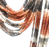 Multi Moonstone Beads, Gemstone Beads, Jewelry Supplies for Jewelry Making, Wholesale Beads, Bulk Beads, AA Quality, 13.25" Strand