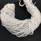 Rainbow Moonstone Beads, Moonstone Beads, Gemstone Beads, Jewelry Supplies, Wholesale Beads, Bulk Beads, 13" Strand