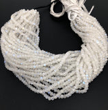 Rainbow Moonstone Beads, Moonstone Beads, Gemstone Beads, Jewelry Supplies, Wholesale Beads, Bulk Beads, 13" Strand