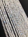 Rainbow Moonstone Beads, Moonstone Beads, Gemstone Beads, Jewelry Supplies, Wholesale Beads, Bulk Beads, 13" Strand