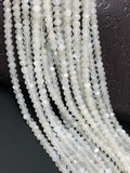 White Moonstone Beads, Gemstone Beads, Jewelry Supplie for Jewelry Making, Wholesale Beads, Bulk Beads, AAA Quality 13" Strand