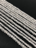 Clear Crystal Quartz Beads, Wholesale Bulk Beads, DIY Jewelry Making Supplies, Spiritual Energy Healing Chakra Gemstone Beads, 13" Strand