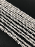 Clear Crystal Quartz Beads, Wholesale Bulk Beads, DIY Jewelry Making Supplies, Spiritual Energy Healing Chakra Gemstone Beads, 13" Strand