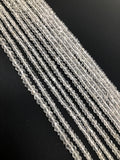 Clear Crystal Quartz Beads, Wholesale Bulk Beads, DIY Jewelry Making Supplies, Spiritual Energy Healing Chakra Gemstone Beads, 13" Strand