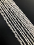 Clear Crystal Quartz Beads, Wholesale Bulk Beads, DIY Jewelry Making Supplies, Spiritual Energy Healing Chakra Gemstone Beads, 13" Strand