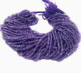 Natural Amethyst Beads, Jewelry Making Supplies, Wholesale Beads, Gemstone Beads, Bulk Beads, 4mm-4.5mm, 13" Strand