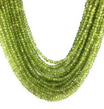 Natural Peridot Gemstone Beads, Genuine Gemstone Wholesale Beads, Bulk Beads for Jewelry Making, 3-3.5mm Beads, 13" Strand