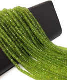 13" Natural Peridot Gemstone Beads, Genuine Gemstone Wholesale Bulk Beads for Jewelry Making, Peridot Beads AAA Quality, 4mm - 4.5mm