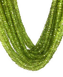 13" Natural Peridot Gemstone Beads, Genuine Gemstone Wholesale Bulk Beads for Jewelry Making, Peridot Beads AAA Quality, 4mm - 4.5mm