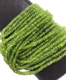 13" Natural Peridot Gemstone Beads, Genuine Gemstone Wholesale Bulk Beads for Jewelry Making, Peridot Beads AAA Quality, 4mm - 4.5mm