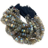 Labradorite Gemstone Beads, Bulk Wholesale Beads Jewelry Supplies for Jewelry Making, AAA Quality, 8-9mm , 8.75" Strand