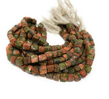 Natural Unakite Jasper Gemstone Beads, Jewelry Supplies forJewelry Making, Wholesale Beads, Bulk Beads, 6-8mm, 8" Strand