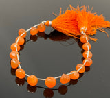 Natural Carnelian Gemstone Beads, Jewelry Supplies for Jewelry Making, Bulk Wholesale Beads, 8" Strand