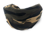 Extra Wide Camouflage Boho Headband, Cotton Turban Headwrap for Women, Sports Yoga Headband, Bandana Headband, Scrunchy Headband