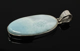 Larimar Pendant, Gemstone Pendant, Sterling Silver Pendant, Bohemian Jewelry, Natural Gemstone Pendant, 49.35 X 18.5mm