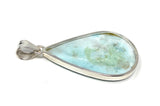 Larimar Pendant, Gemstone Pendant, Bohemian Jewelry, Sterling Silver Pendant, Natural Gemstone Pendant, 60.25 X 29.5mm