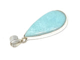 Larimar Pendant, Gemstone Pendant, Bohemian Jewelry, Sterling Silver Pendant, Natural Gemstone Pendant, 50.45 x 24mm