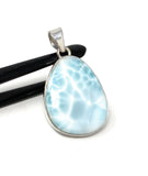 Larimar Pendant, Gemstone Pendant, Bohemian Jewelry, Sterling Silver Pendant, Natural Gemstone Pendant, 43mm X 25.3mm