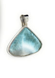 Larimar Pendant, Gemstone Pendant, Bohemian Jewelry, Sterling Silver Pendant, Natural Gemstone Pendant, 43.75mm X 42mm