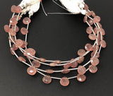 Strawberry Quartz Beads, Gemstone Beads, Jewelry Supplies for Jewelry Making, Wholesale Bulk Beads, 8" Strand
