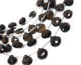 Natural Smokey Quartz Gemstone Beads, Jewelry Supplies for Jewelry Making, Wholesale Bulk Gemstone Beads, 8" Strand