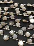 Gray Moonstone Beads, Gemstone Beads, Jewelry Supplies for Jewelry Making, Wholesale Bulk Beads, 9-10mm, 8" Strand