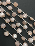Natural Chocolate Moonstone Beads - Side Drilled, Gemstone Beads, Jewelry Supplies for Jewelry Making, Wholesale Beads, 8"Strand